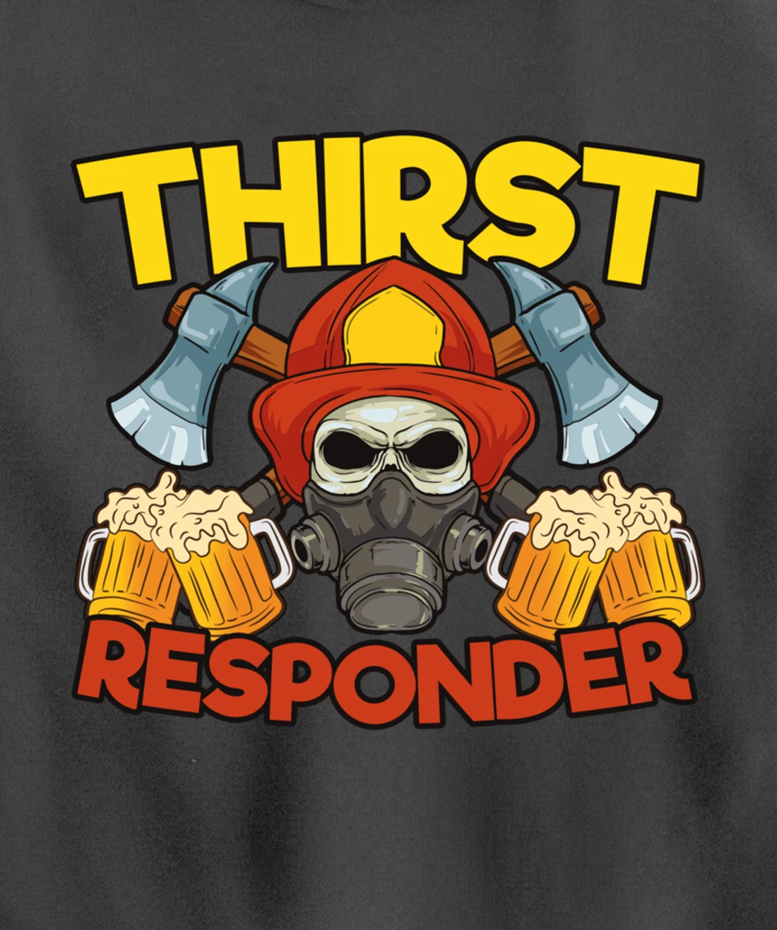 Thirst Responders Firefighter Pullover Hoodie