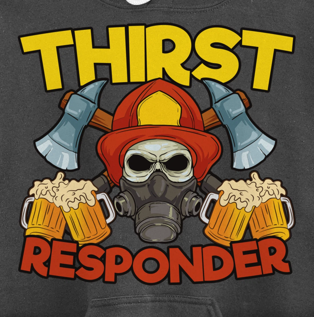 Thirst Responders Firefighter Pullover Hoodie