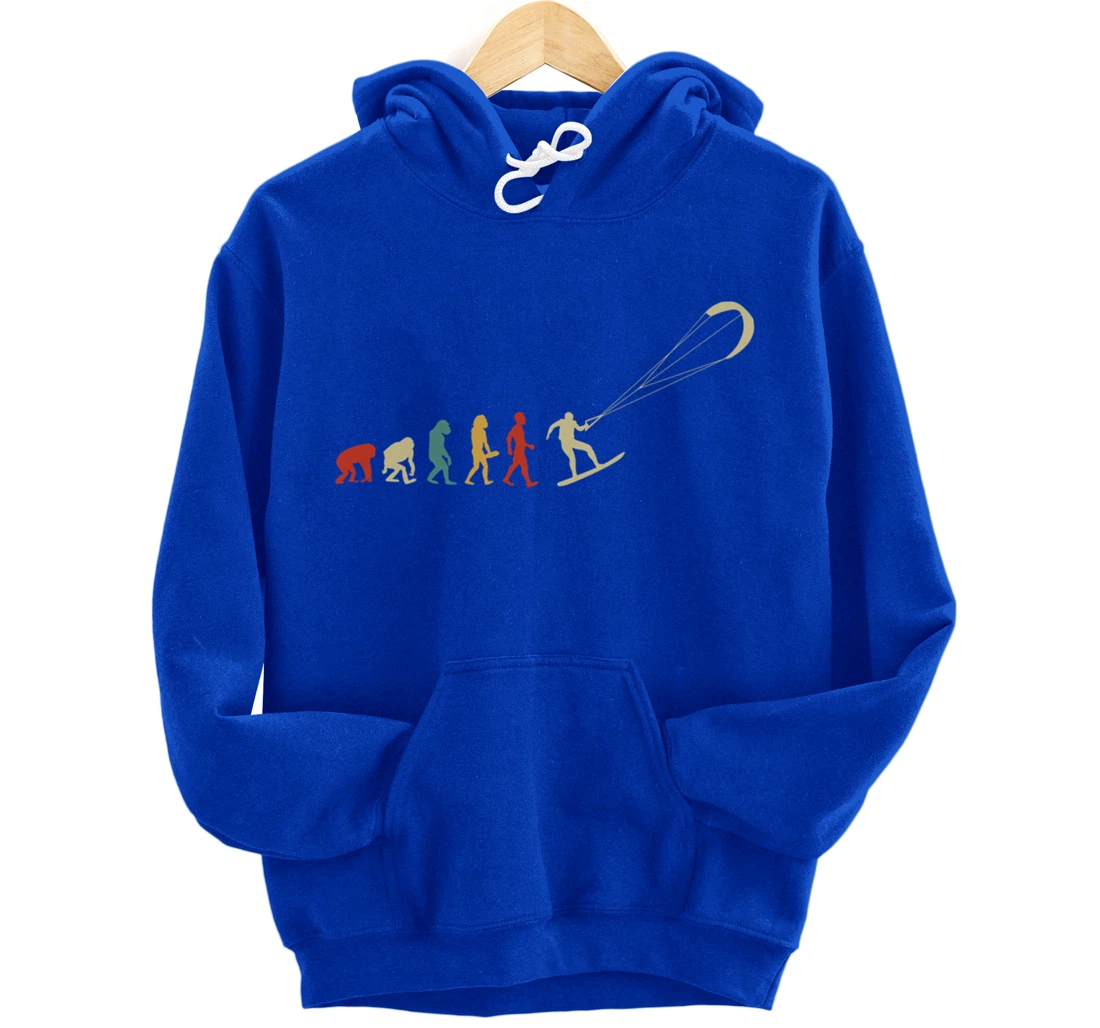 Funny Kitesurf Kite Surfing Evolution Kite Boarding Colorful Pullover Hoodie