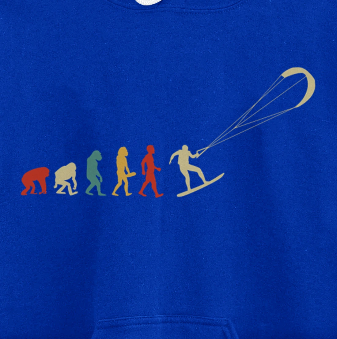 Funny Kitesurf Kite Surfing Evolution Kite Boarding Colorful Pullover Hoodie