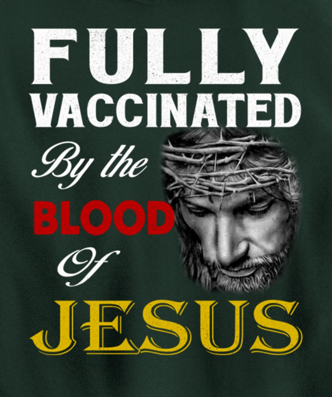 Christian - Fully vaccinated by the blood of Jesus Pullover Hoodie
