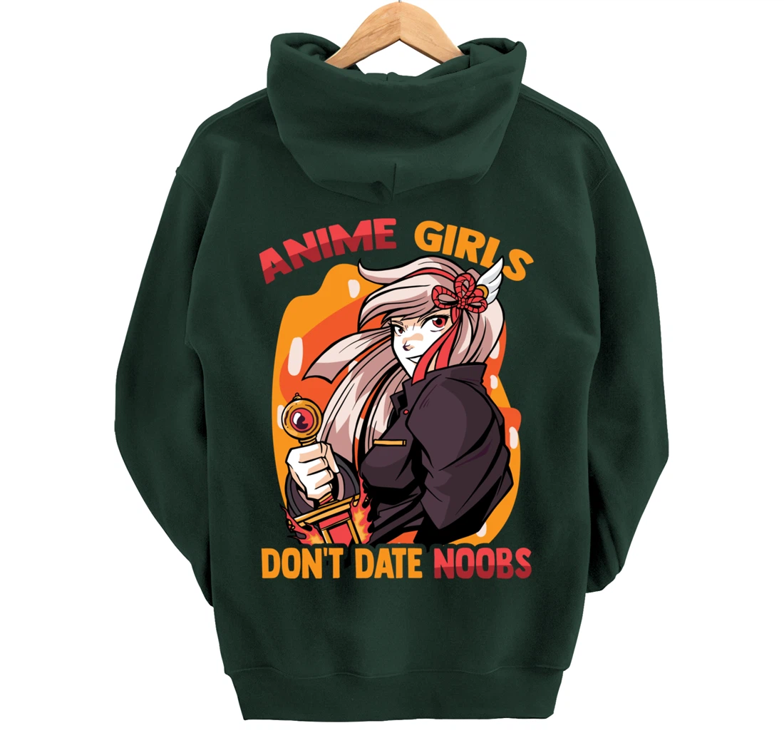 Anime Girls Don't Date Noobs - Cute Kawaii - Manga Otaku Pullover Hoodie