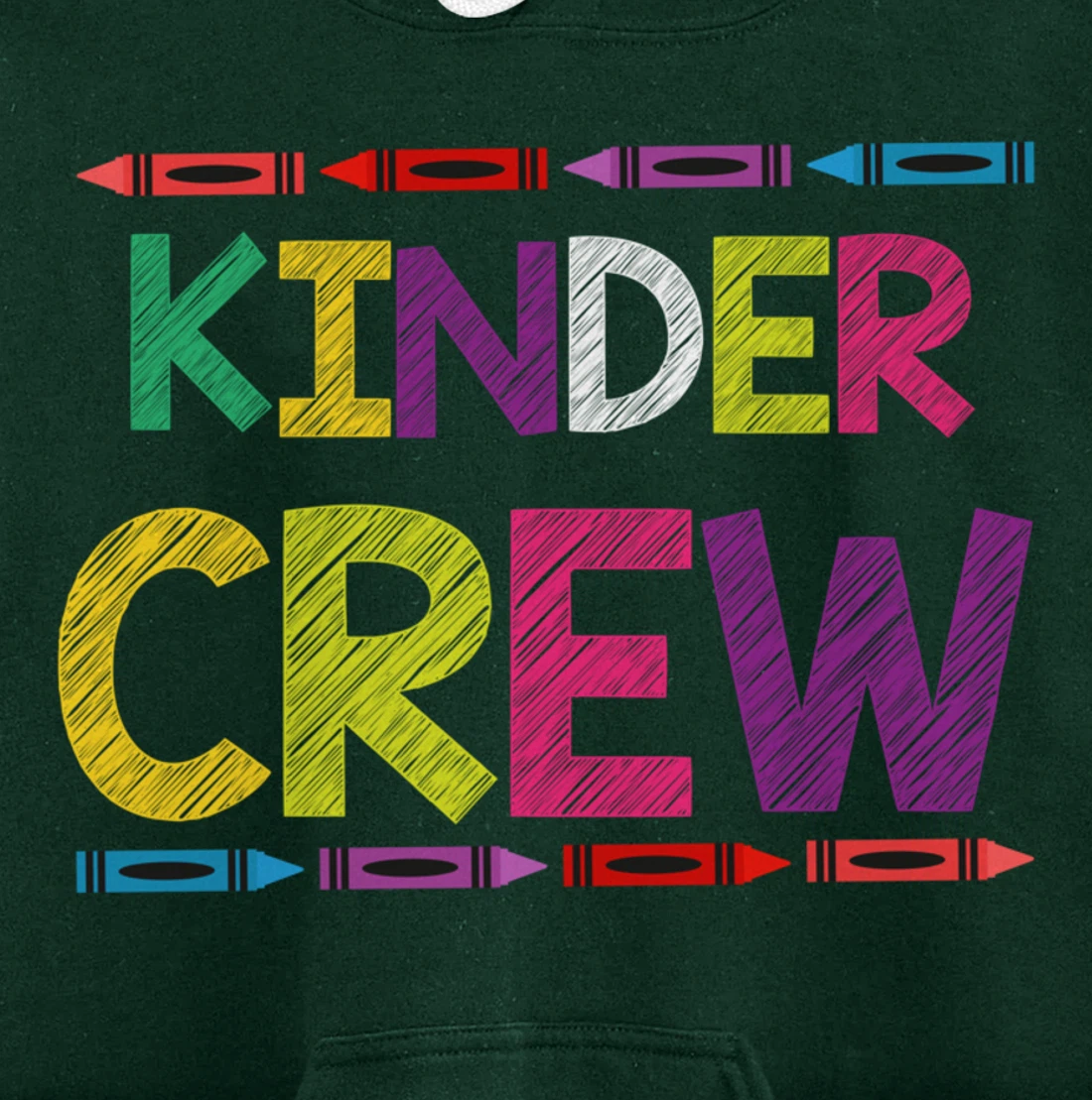 Kinder Crew Kindergarten Team Back to School Teacher Student Pullover Hoodie