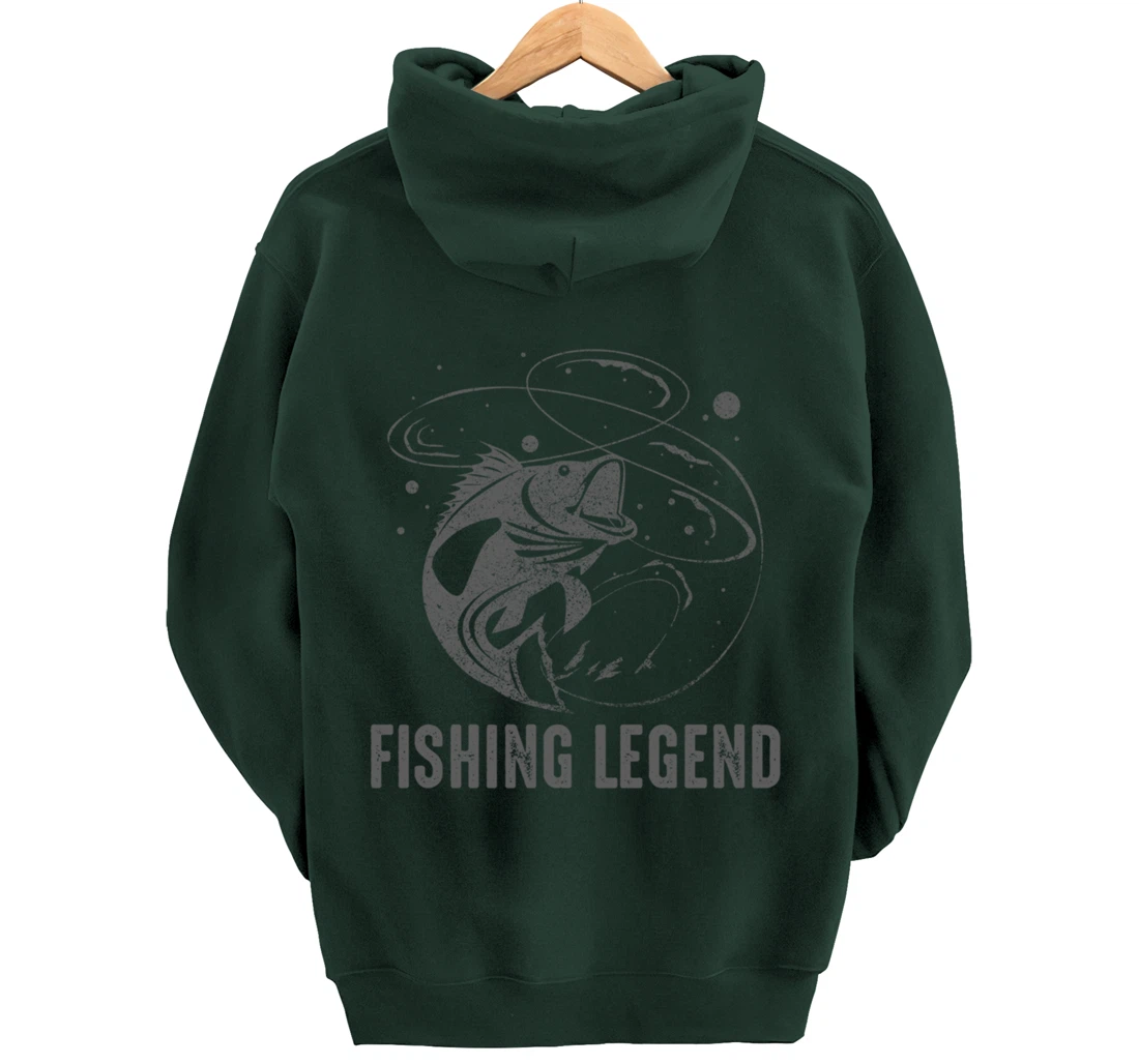 Vintage Fishing Legend Pullover Hoodie