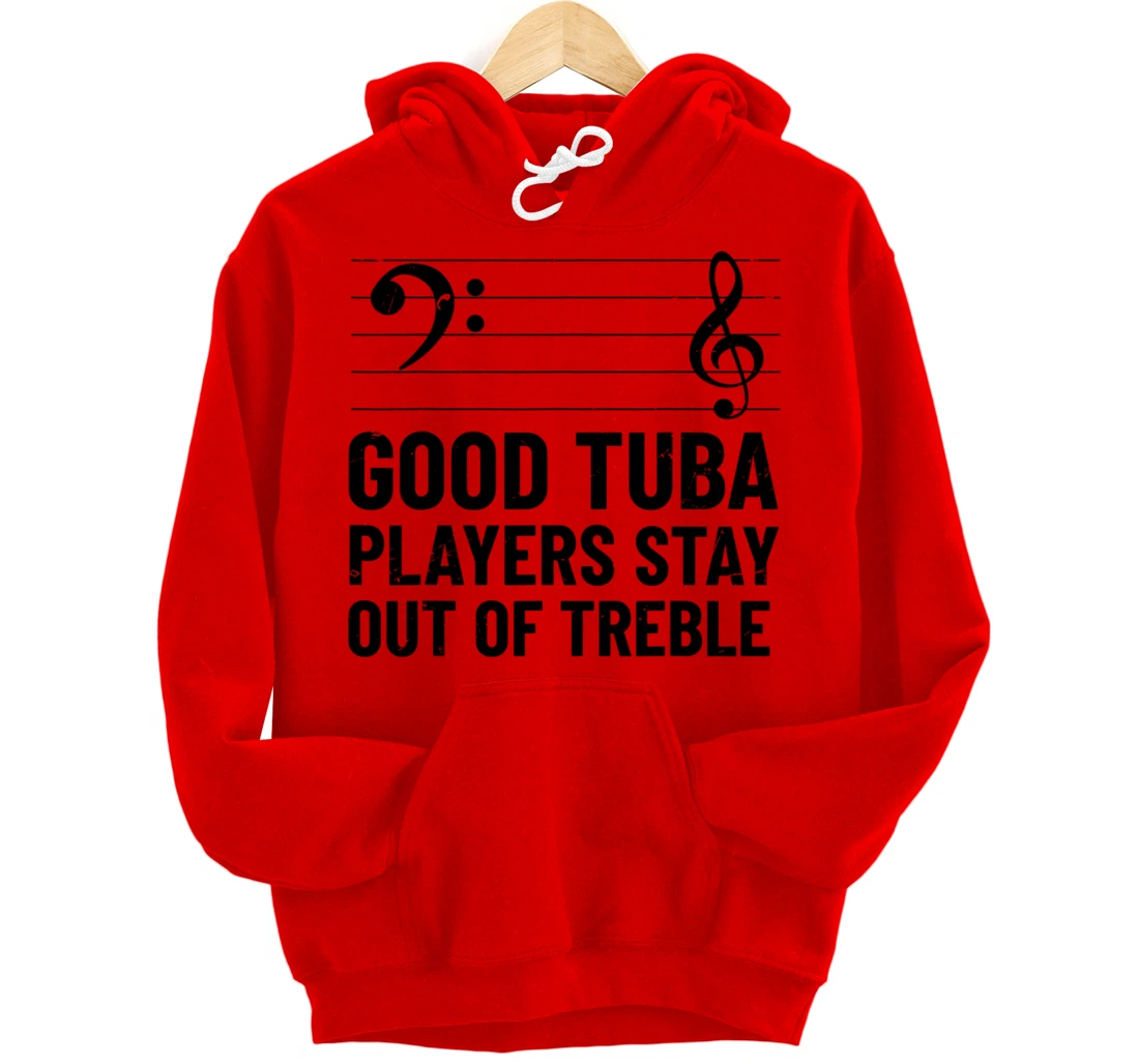 Tuba Player Brass Instrument Tuba Pullover Hoodie