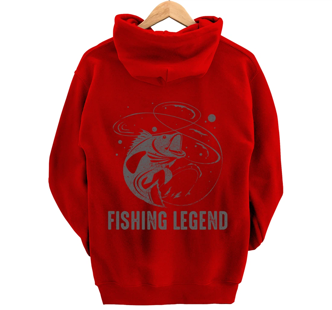 Vintage Fishing Legend Pullover Hoodie