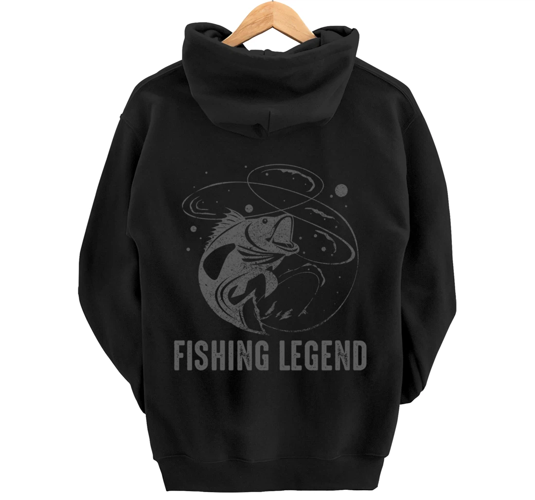 Vintage Fishing Legend Pullover Hoodie