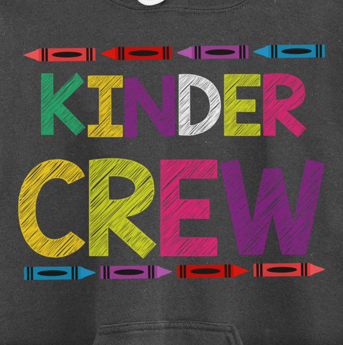 Kinder Crew Kindergarten Team Back to School Teacher Student Pullover Hoodie