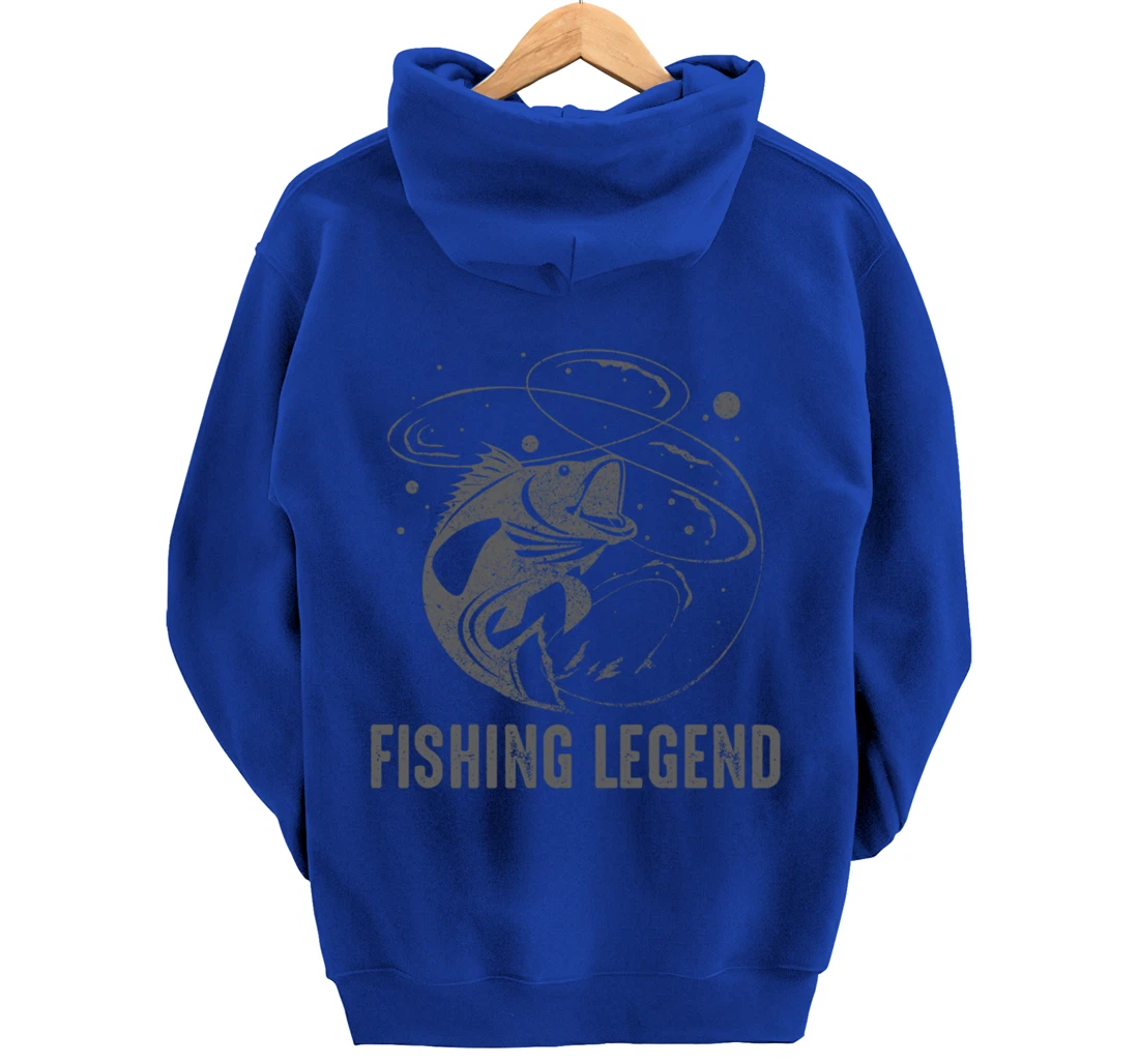 Vintage Fishing Legend Pullover Hoodie