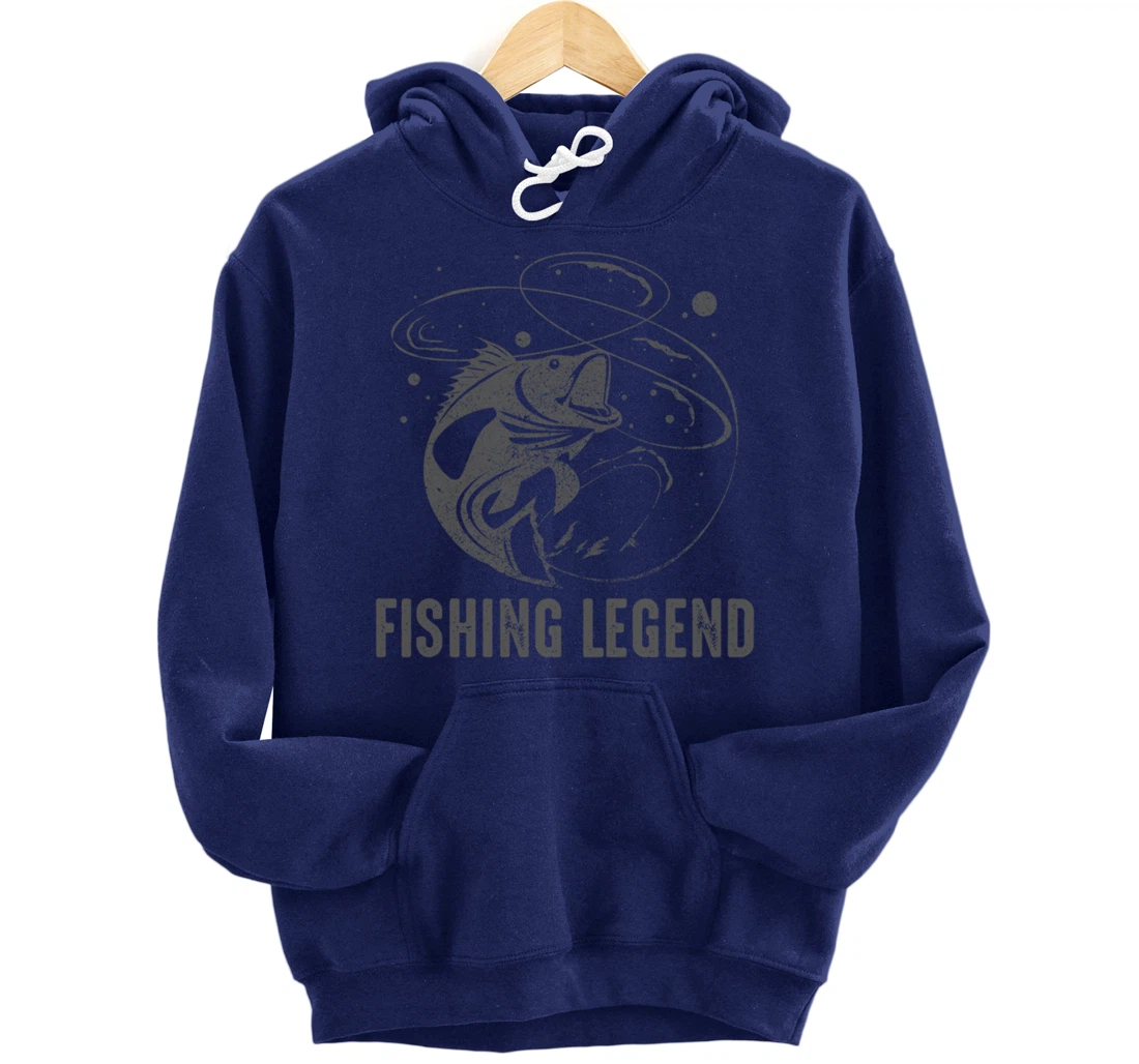 Vintage Fishing Legend Pullover Hoodie