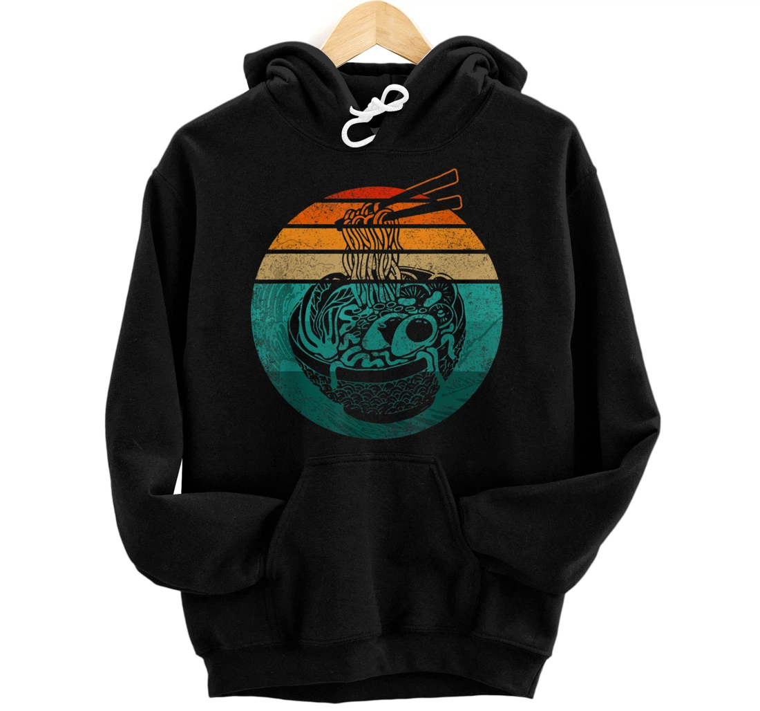 Ramen Retro Style Vintage Anime Japanese Gift Pullover Hoodie