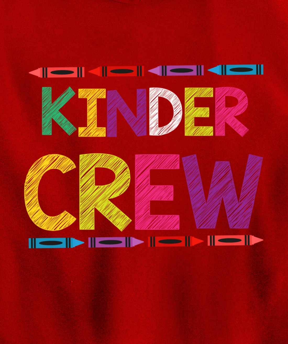 Kinder Crew Kindergarten Team Back to School Teacher Student Pullover Hoodie