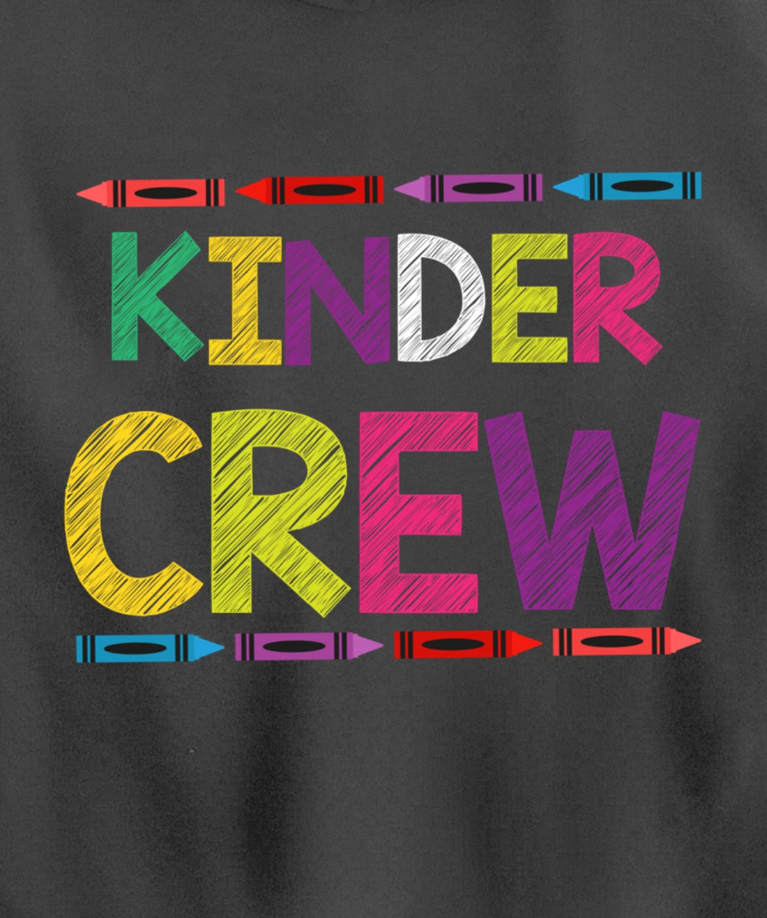 Kinder Crew Kindergarten Team Back to School Teacher Student Pullover Hoodie