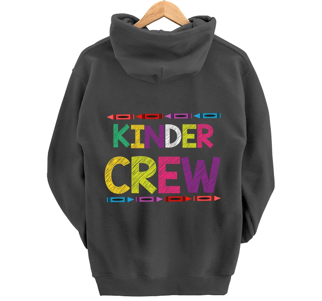 Kinder Crew Kindergarten Team Back to School Teacher Student Pullover Hoodie