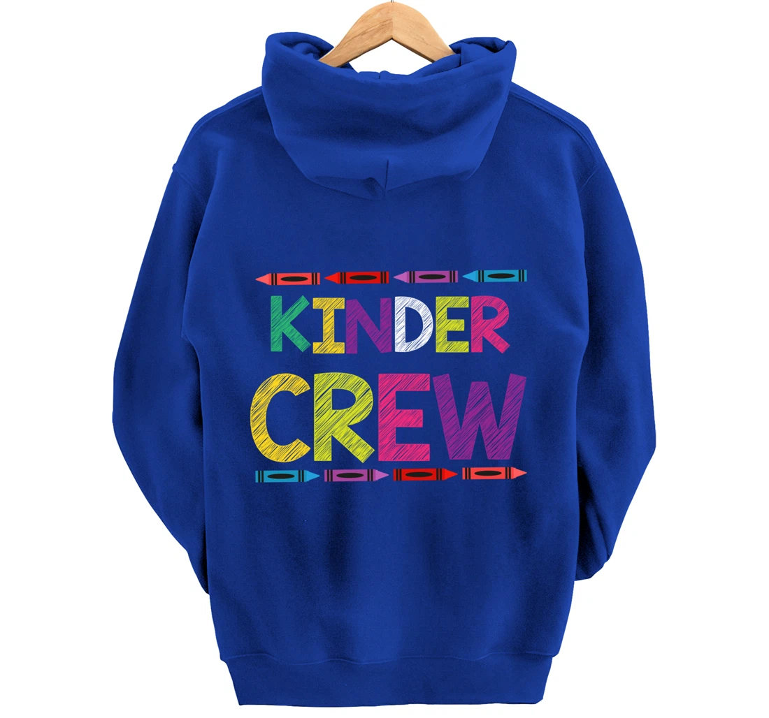 Kinder Crew Kindergarten Team Back to School Teacher Student Pullover Hoodie