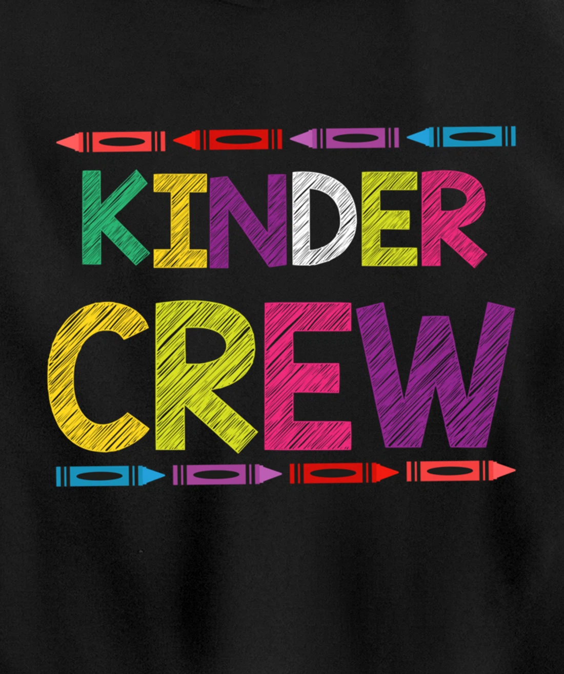 Kinder Crew Kindergarten Team Back to School Teacher Student Pullover Hoodie