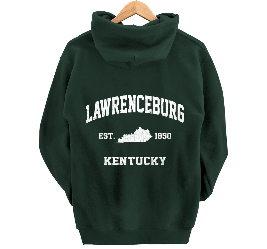 Lawrenceburg Kentucky KY vintage state Athletic style Pullover Hoodie