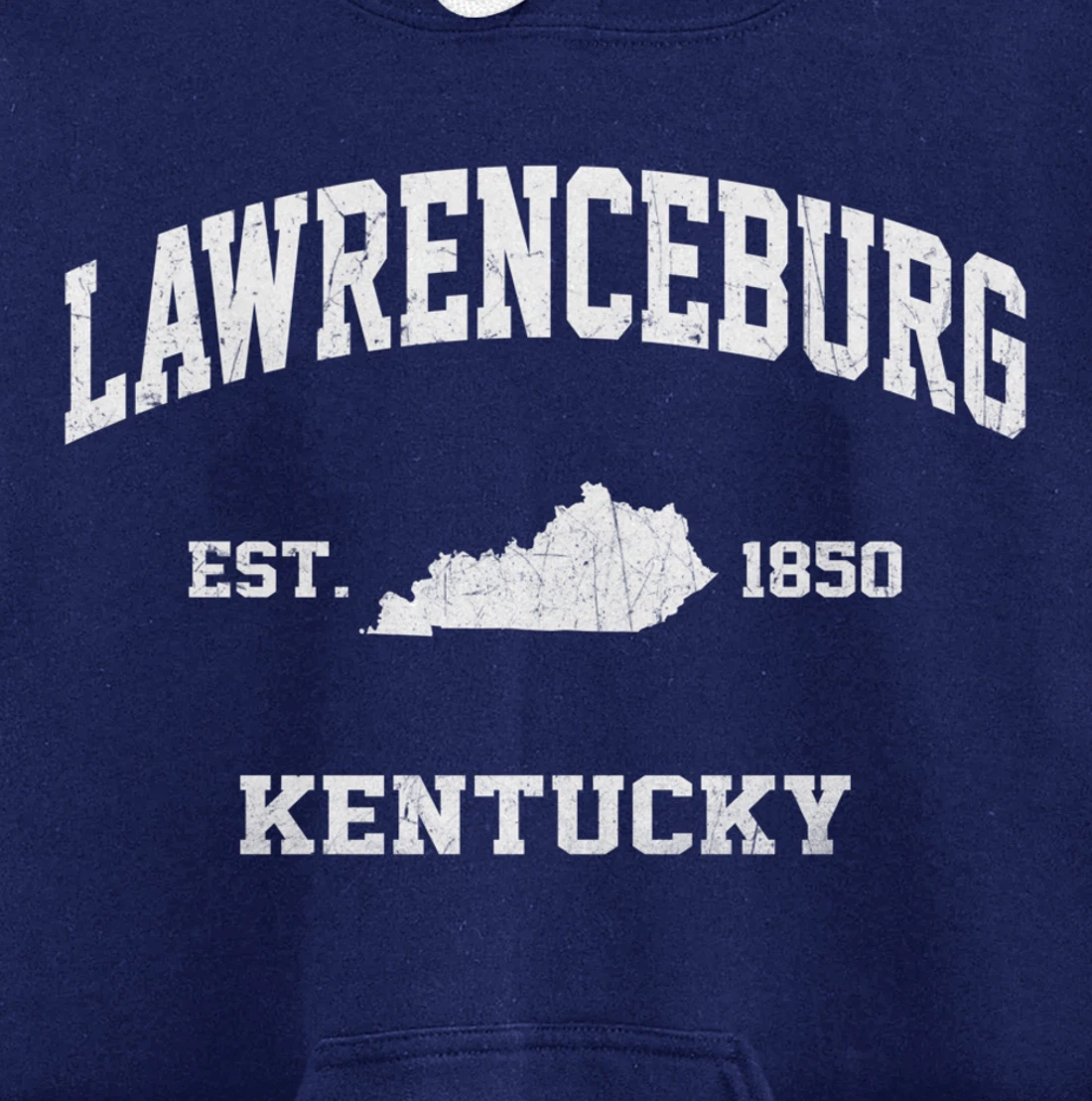 Lawrenceburg Kentucky KY vintage state Athletic style Pullover Hoodie