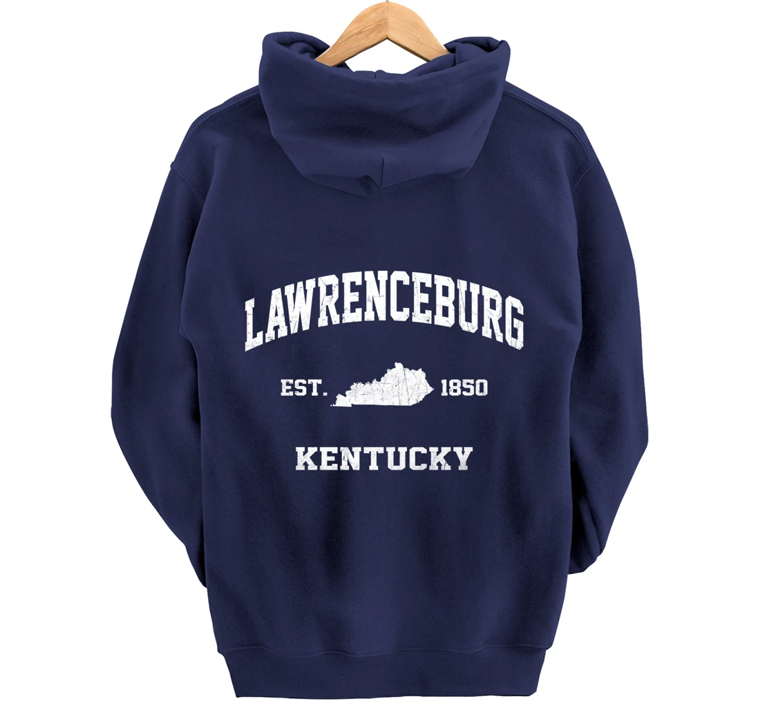 Lawrenceburg Kentucky KY vintage state Athletic style Pullover Hoodie