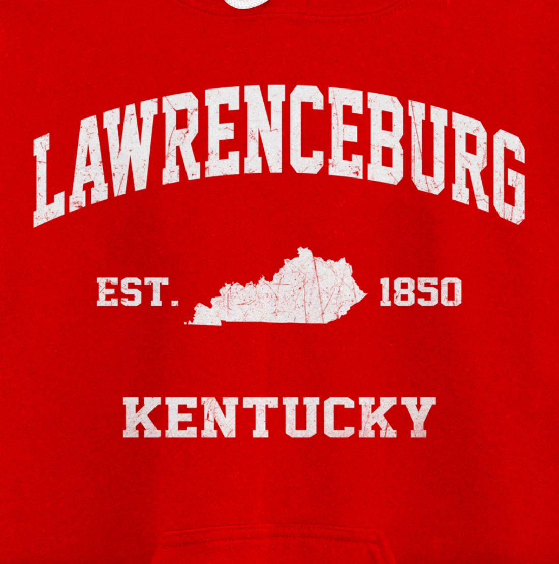 Lawrenceburg Kentucky KY vintage state Athletic style Pullover Hoodie