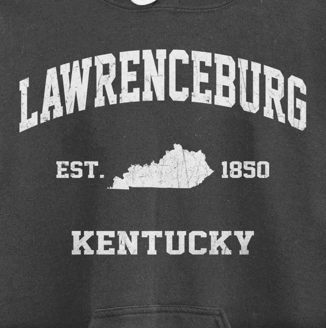 Lawrenceburg Kentucky KY vintage state Athletic style Pullover Hoodie