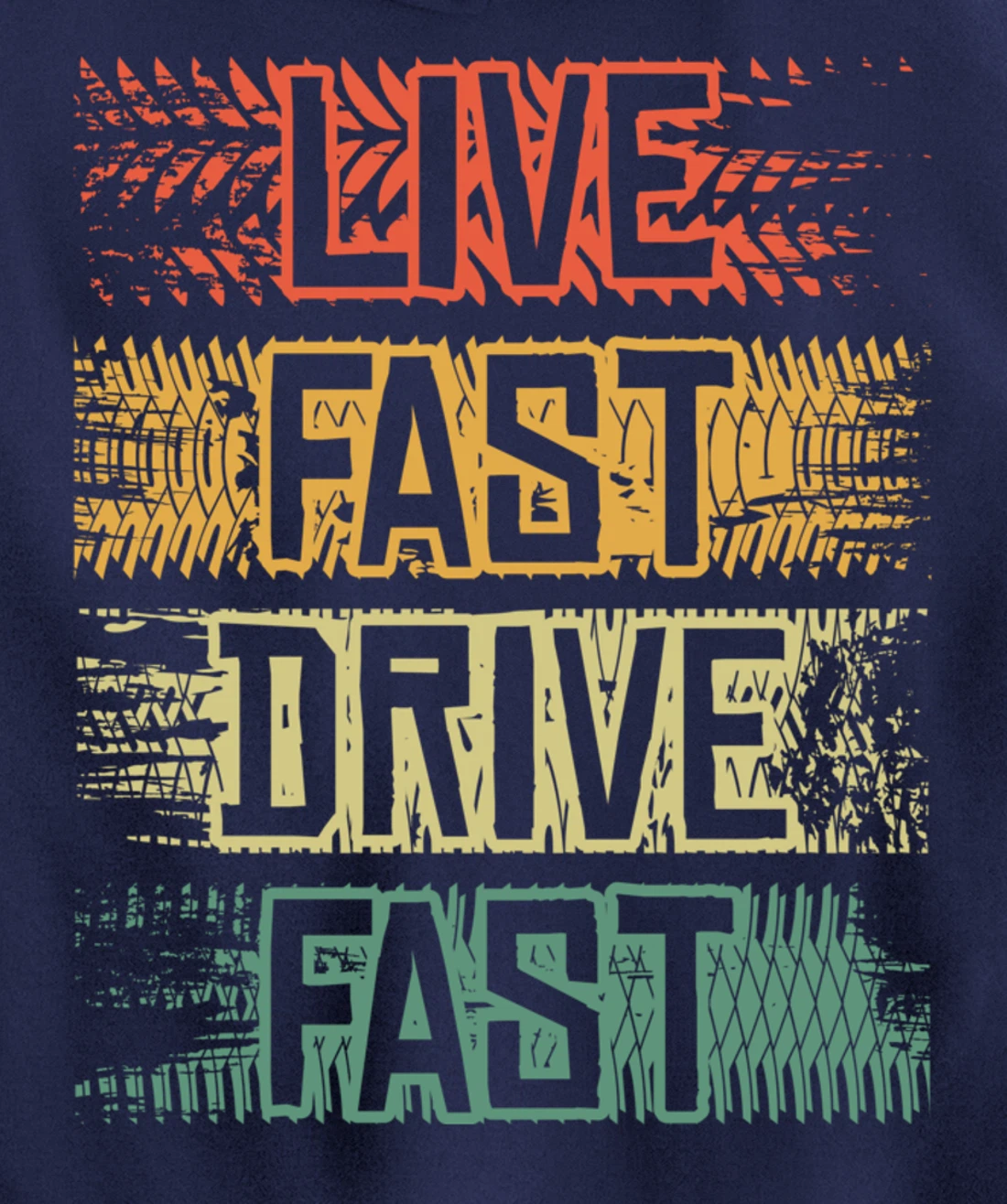 Live Fast Drive Fast Tuning Auto Tuning Tuning Pullover Hoodie