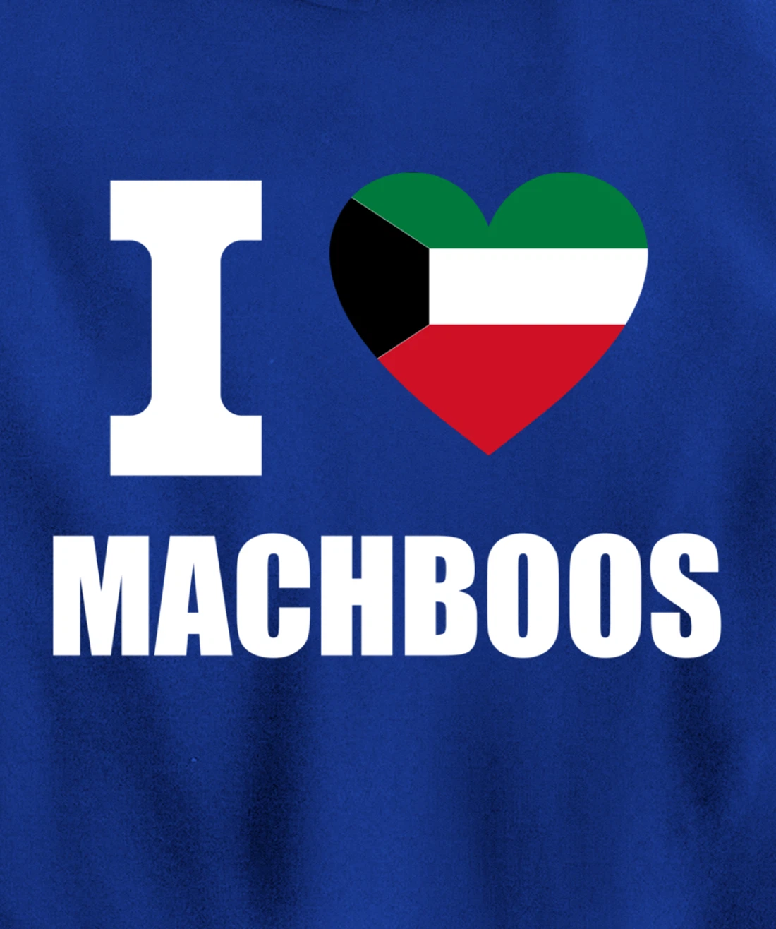 I Love Machboos With Kuwait Flag Heart For Kuwiait Kuwaitis Pullover Hoodie