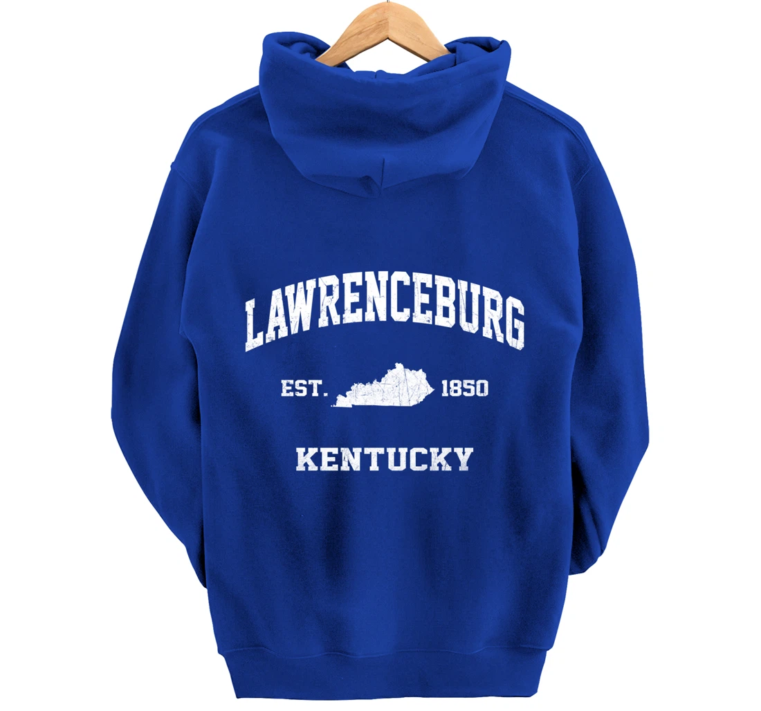 Lawrenceburg Kentucky KY vintage state Athletic style Pullover Hoodie