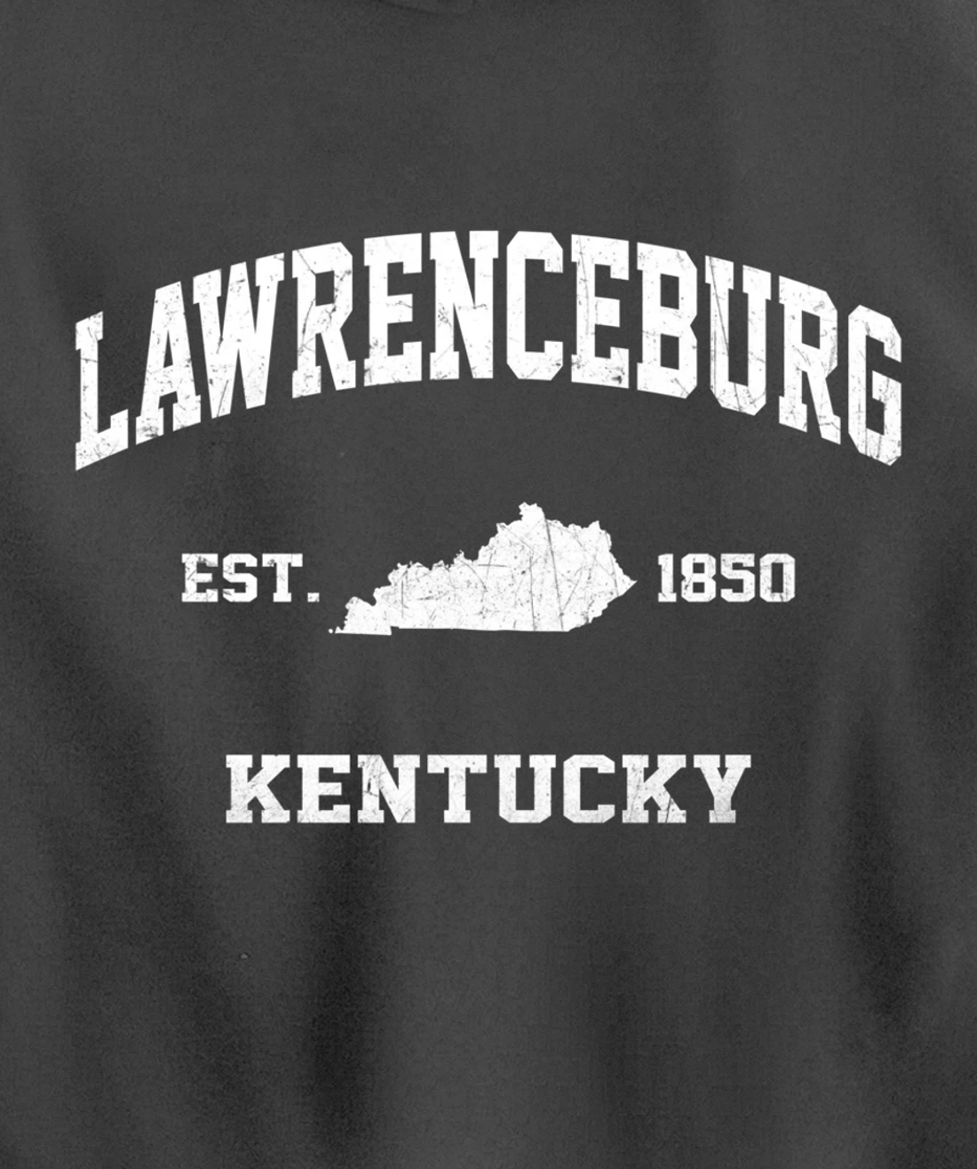 Lawrenceburg Kentucky KY vintage state Athletic style Pullover Hoodie