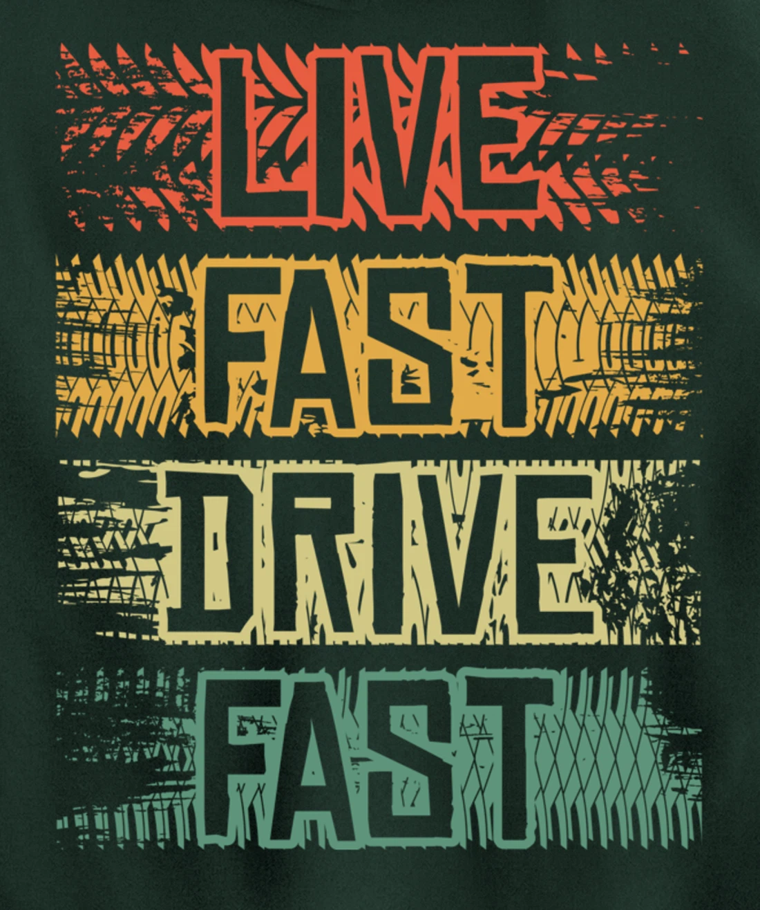 Live Fast Drive Fast Tuning Auto Tuning Tuning Pullover Hoodie