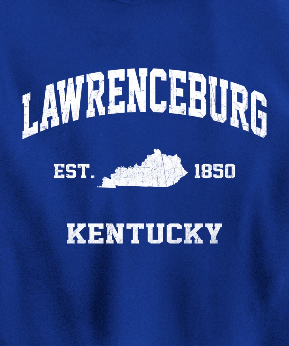 Lawrenceburg Kentucky KY vintage state Athletic style Pullover Hoodie