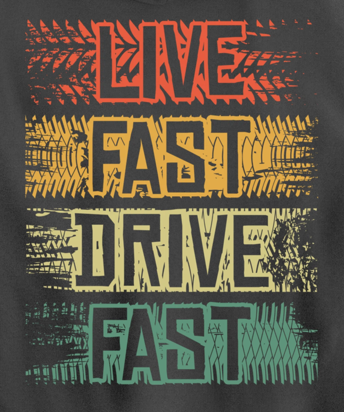 Live Fast Drive Fast Tuning Auto Tuning Tuning Pullover Hoodie