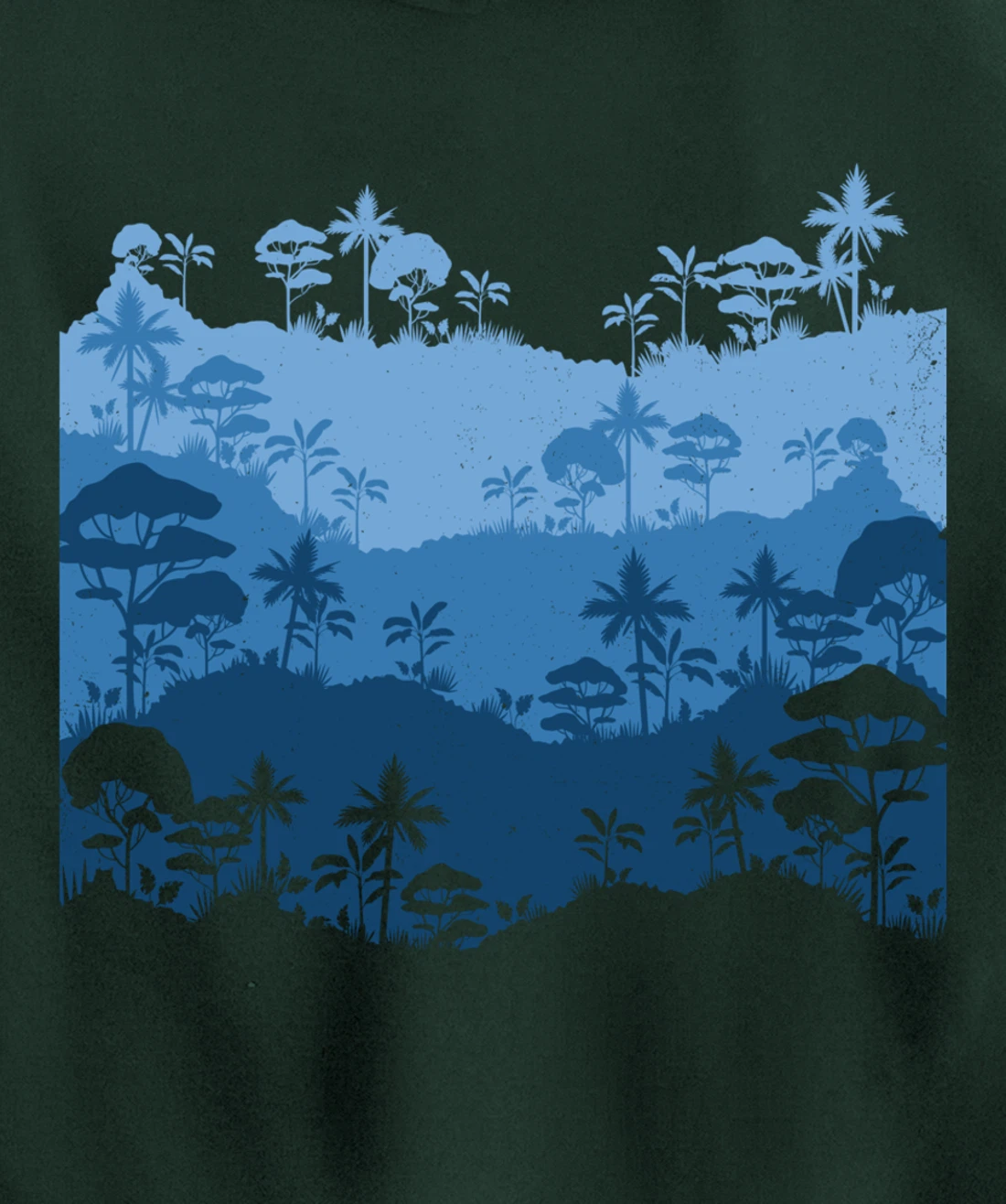 Vintage Landscape Forest ,Nature Wildlife Trees Pullover Hoodie