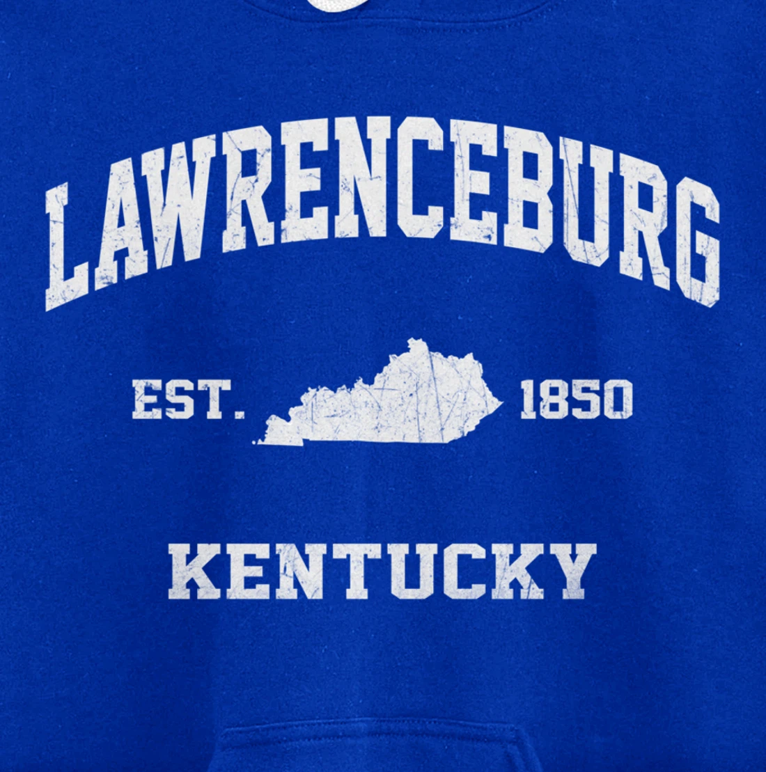 Lawrenceburg Kentucky KY vintage state Athletic style Pullover Hoodie