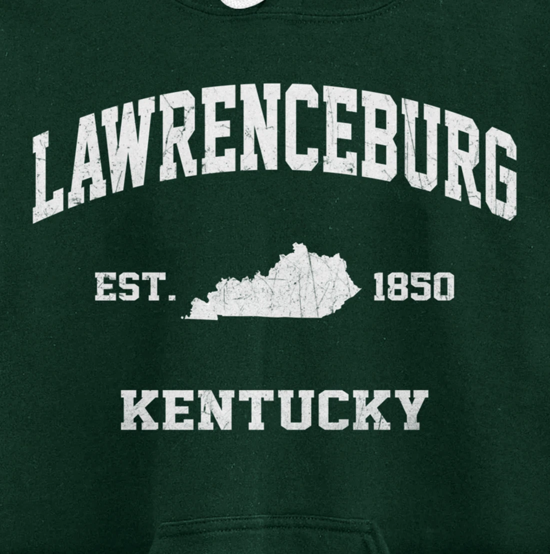 Lawrenceburg Kentucky KY vintage state Athletic style Pullover Hoodie