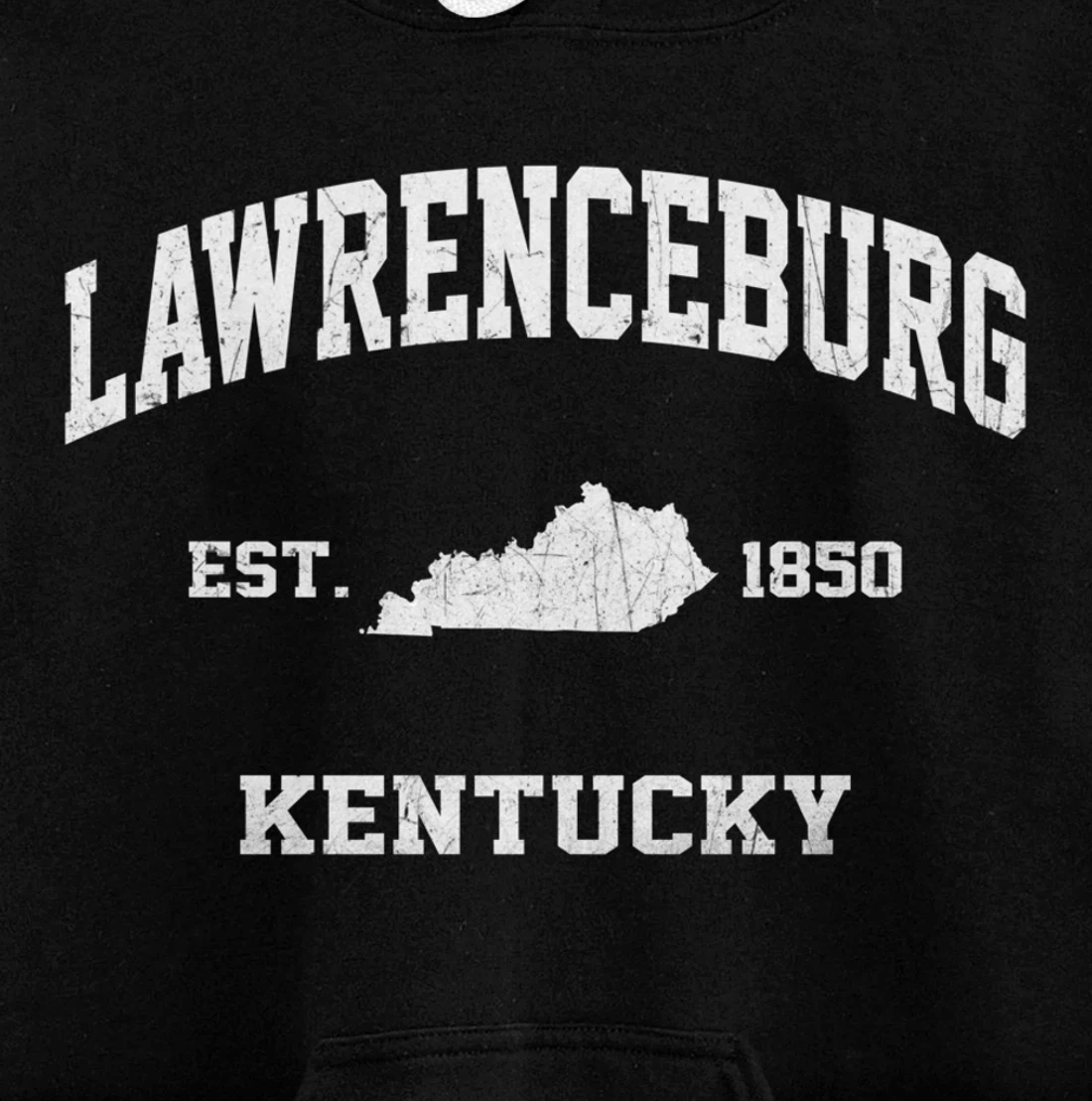 Lawrenceburg Kentucky KY vintage state Athletic style Pullover Hoodie