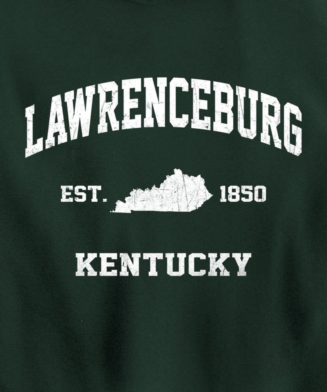 Lawrenceburg Kentucky KY vintage state Athletic style Pullover Hoodie