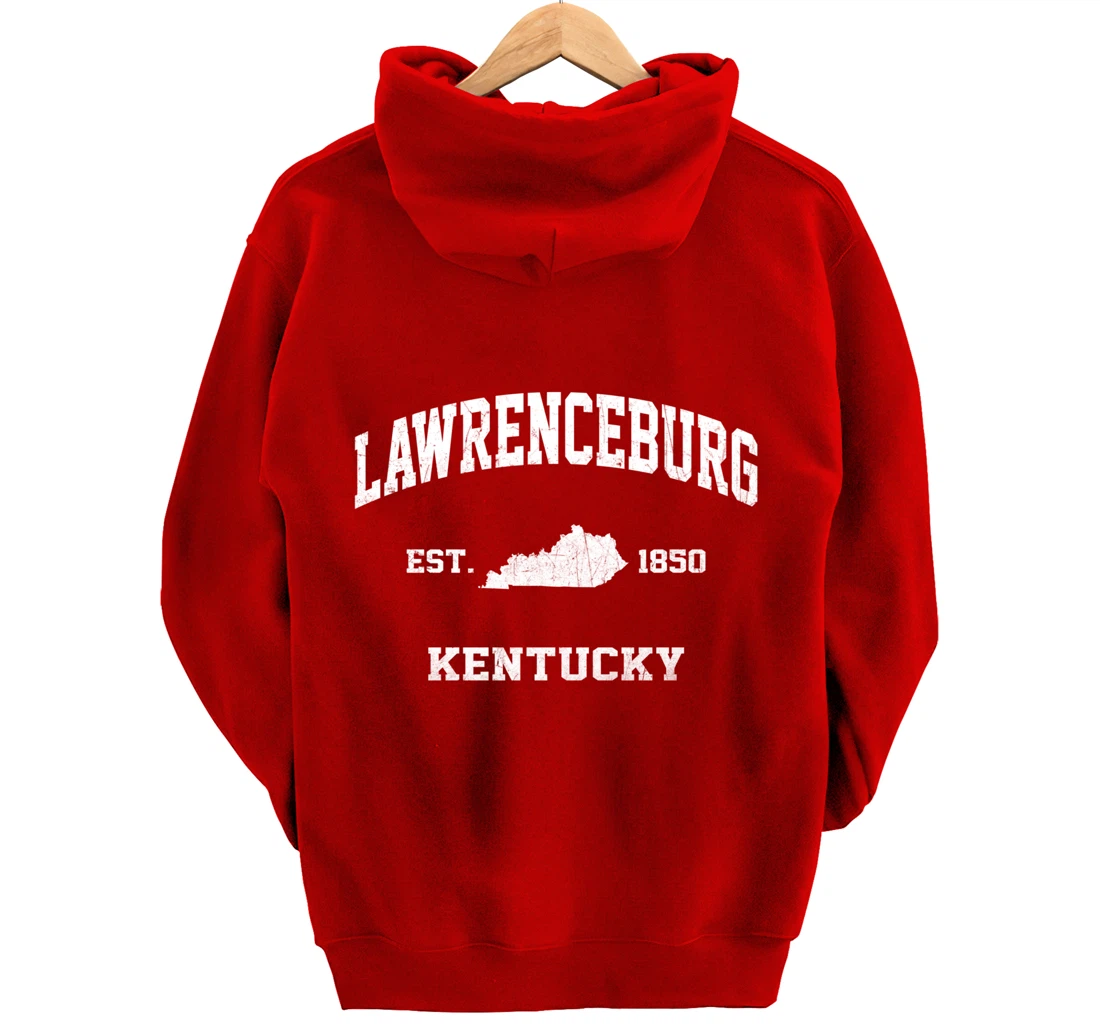 Lawrenceburg Kentucky KY vintage state Athletic style Pullover Hoodie