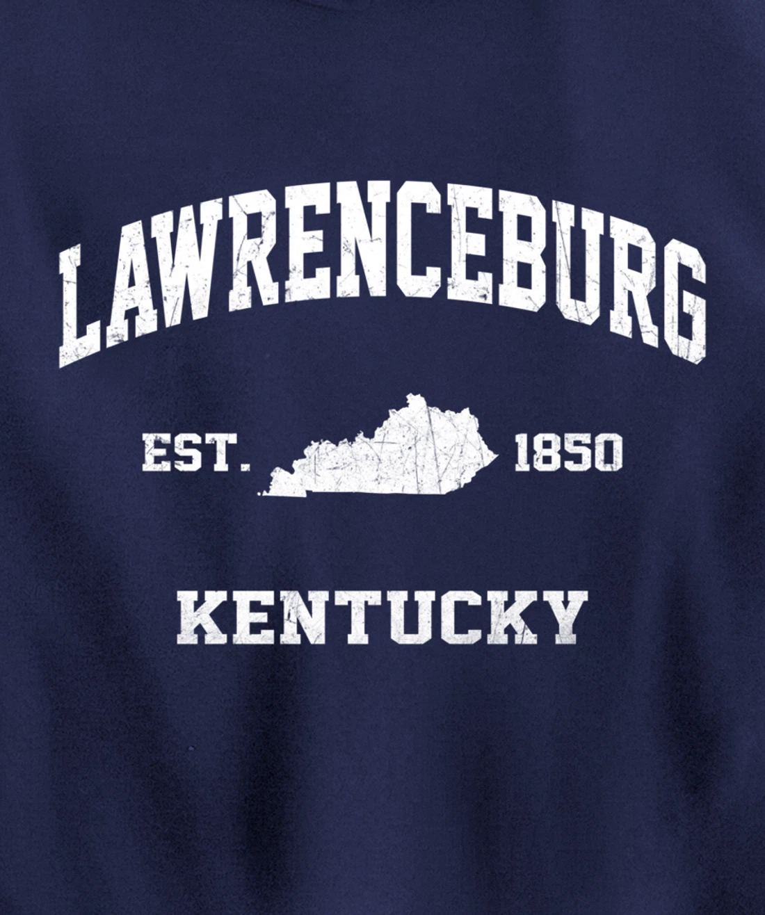 Lawrenceburg Kentucky KY vintage state Athletic style Pullover Hoodie
