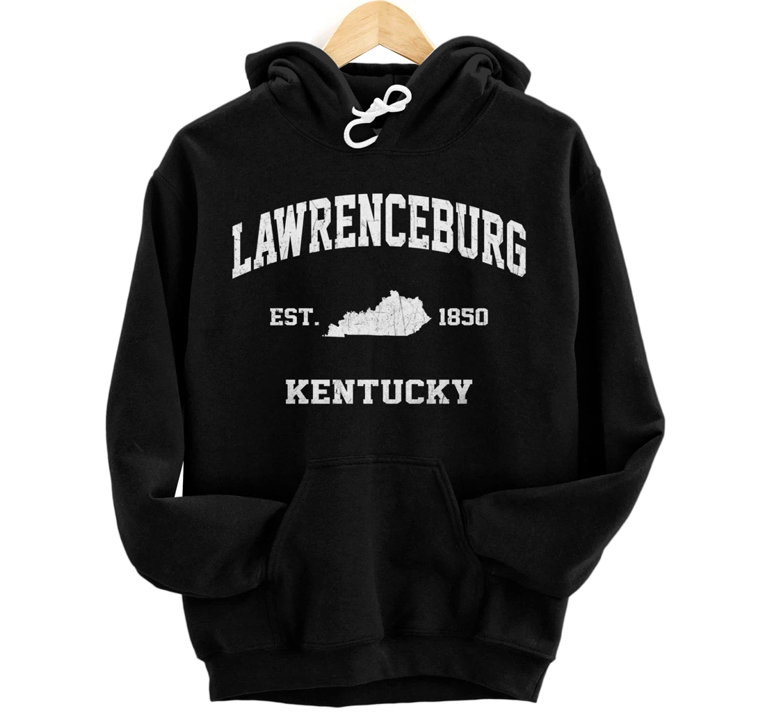 Lawrenceburg Kentucky KY vintage state Athletic style Pullover Hoodie