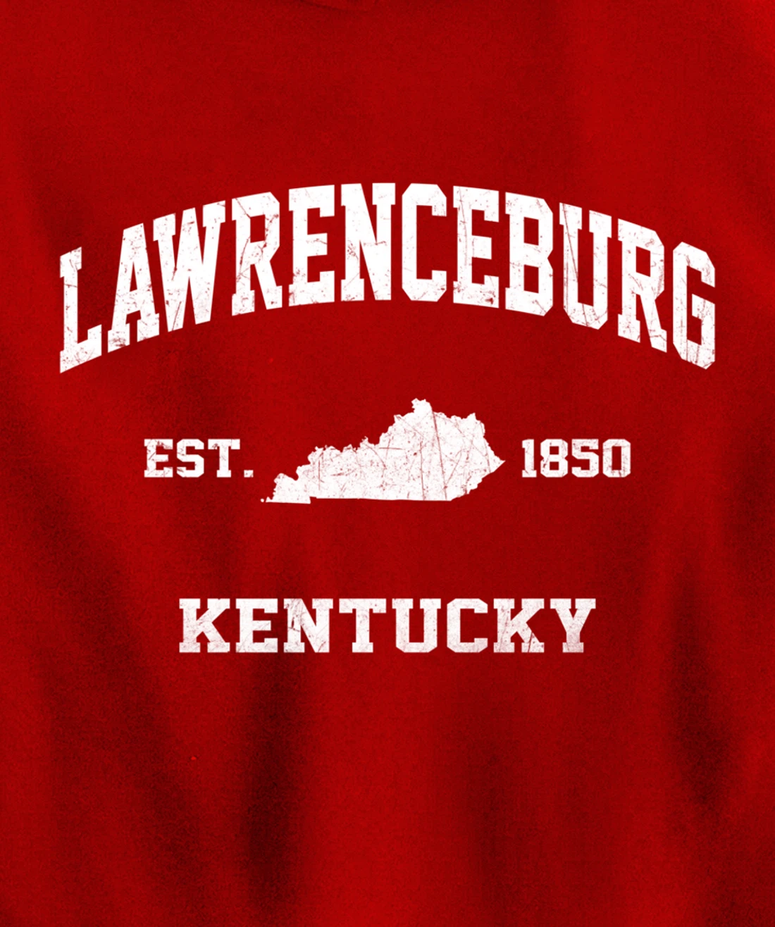 Lawrenceburg Kentucky KY vintage state Athletic style Pullover Hoodie
