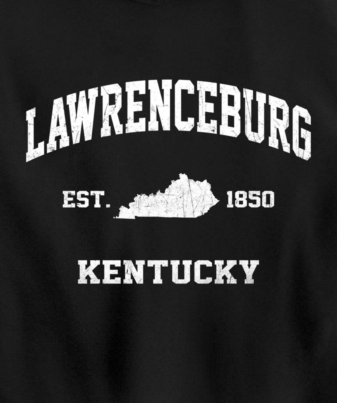 Lawrenceburg Kentucky KY vintage state Athletic style Pullover Hoodie