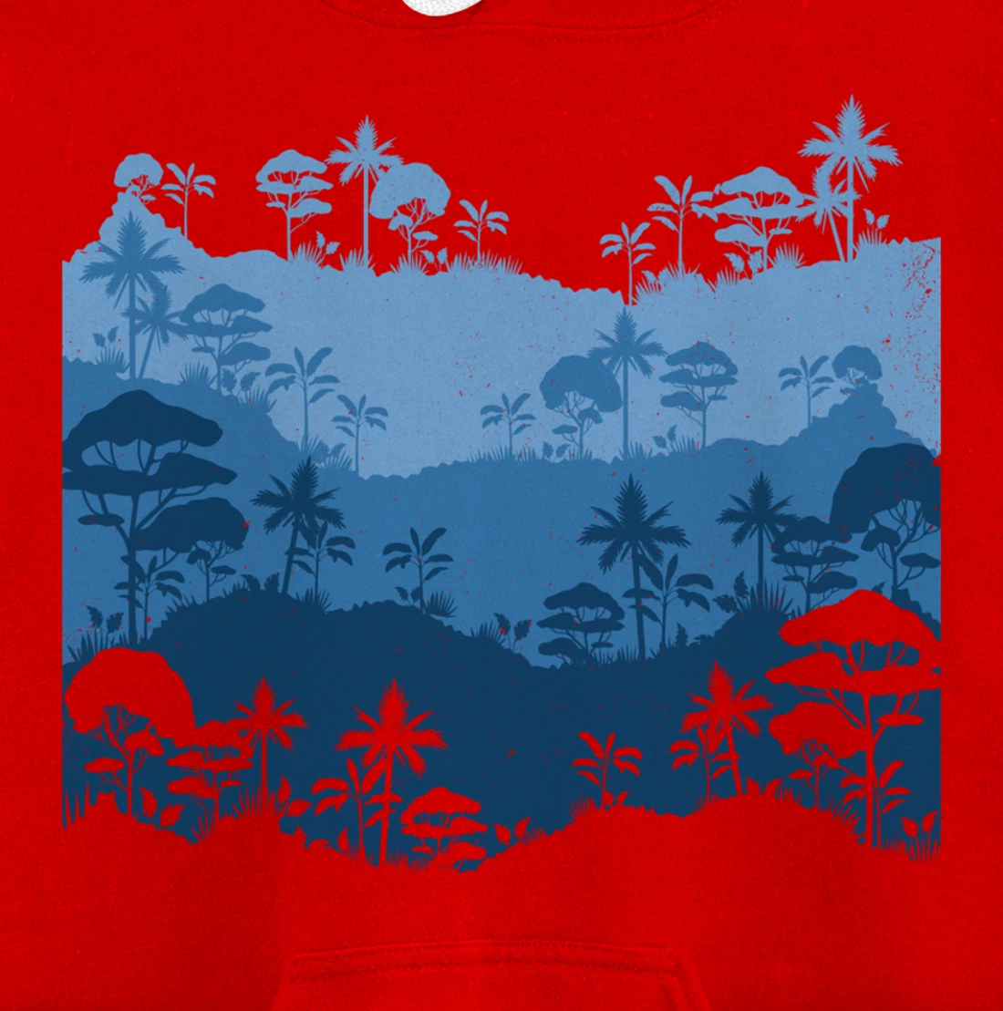 Vintage Landscape Forest ,Nature Wildlife Trees Pullover Hoodie