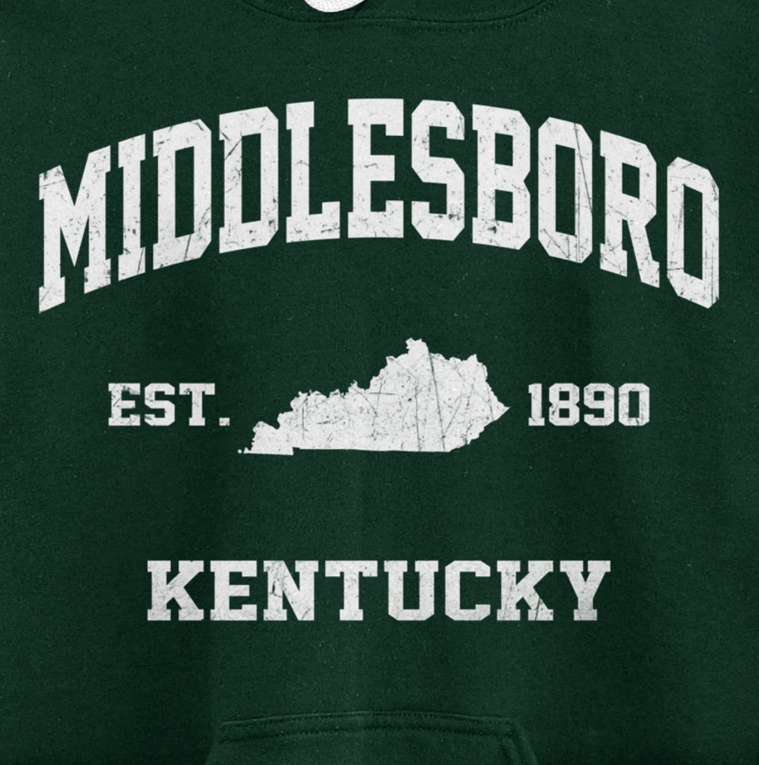 Middlesboro Kentucky KY vintage state Athletic style Pullover Hoodie