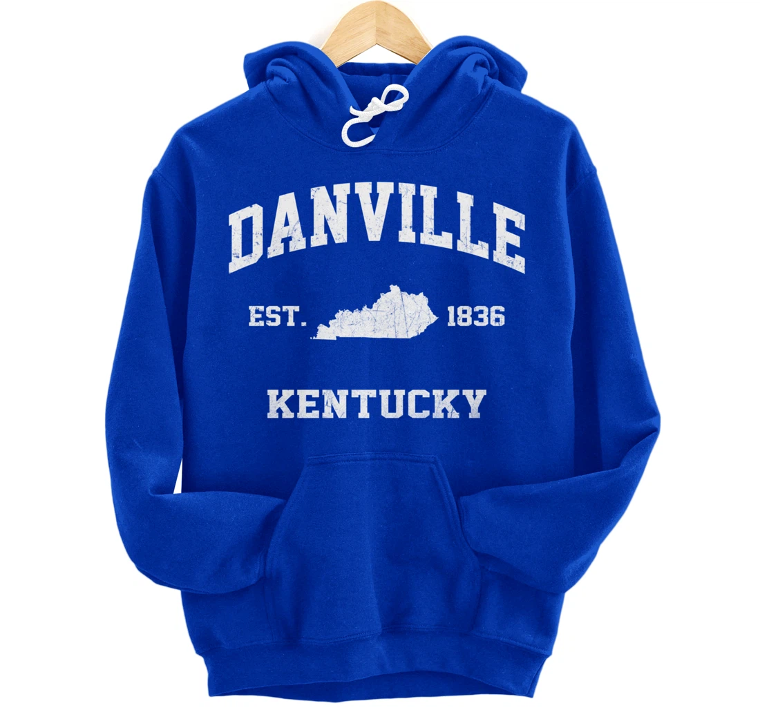 Danville Kentucky KY vintage state Athletic style Pullover Hoodie