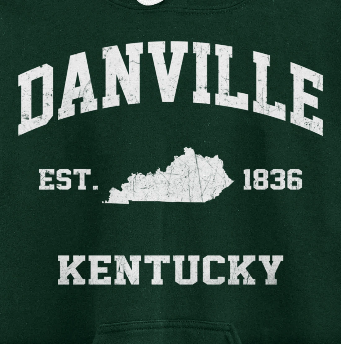 Danville Kentucky KY vintage state Athletic style Pullover Hoodie