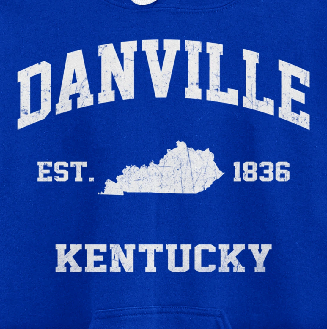 Danville Kentucky KY vintage state Athletic style Pullover Hoodie