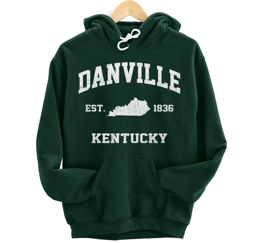 Danville Kentucky KY vintage state Athletic style Pullover Hoodie