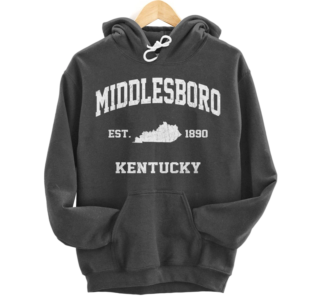 Middlesboro Kentucky KY vintage state Athletic style Pullover Hoodie