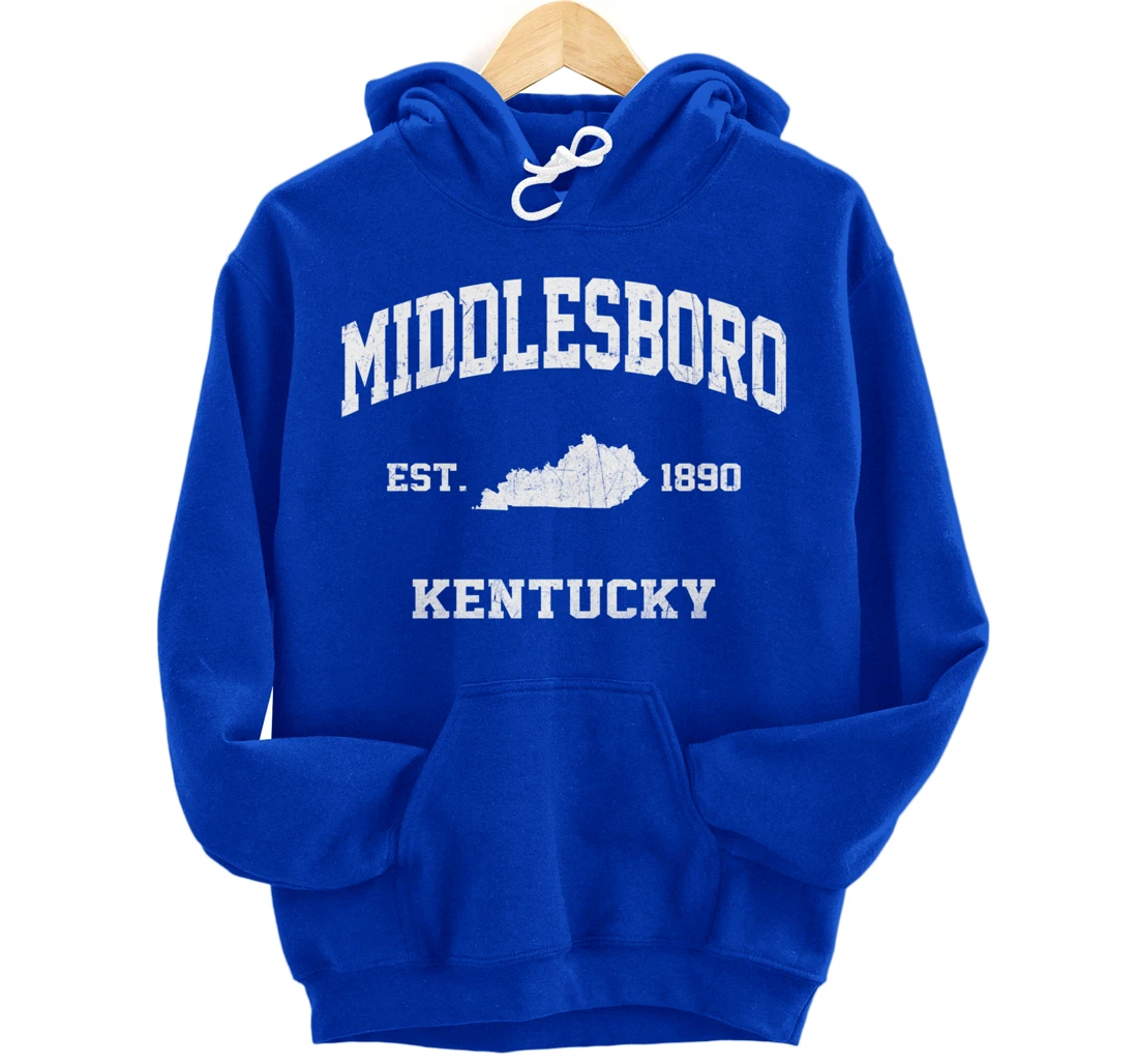 Middlesboro Kentucky KY vintage state Athletic style Pullover Hoodie